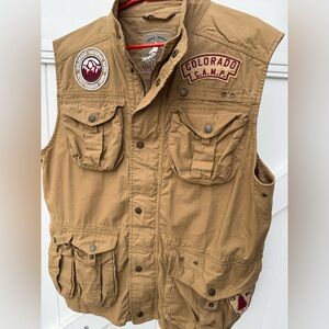 Men's Tan Outdoor Vest